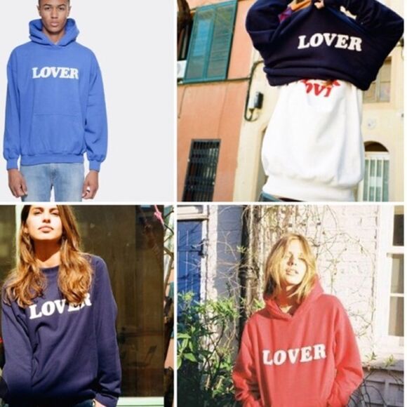 Bianca Chandon Lover Logo Hoodie in black and white. Unisex Large - Picture 11 of 11